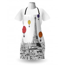 Eiffel Tower and Balloons Apron
