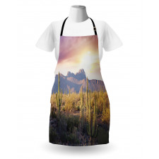 Saguaro Cactus and Mountain Apron