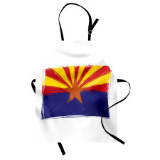 Grunge Design State Flag Apron