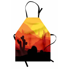 Western Cactus Silhouettes Apron