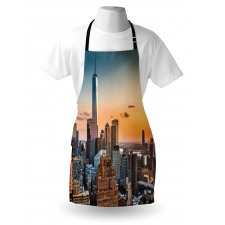 Sunset Manhattan Skyline Apron