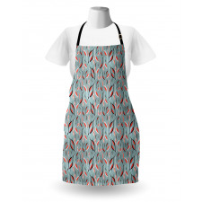 Abstract Birds and Leaves Apron