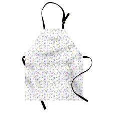 Delicate Pastel Floral Motif Apron