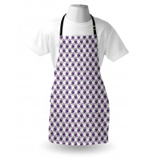 Romantic Violet Rose Blooms Apron