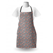 Forest Birds on Zigzags Apron