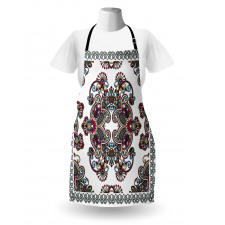 Curlicues Floral Design Apron