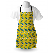 Scandinavian Flowers Leaves Apron