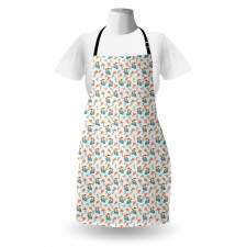 Foxwood and Orchid Flowers Apron