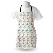 Foxwood and Orchid Flowers Apron