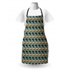 Modern Abstract Art Theme Apron