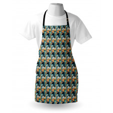 Modern Abstract Art Theme Apron