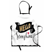 Grunge Effect Words Apron