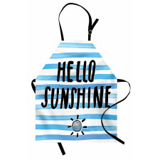 Typographic Stripes Apron