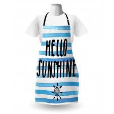 Typographic Stripes Apron