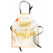 Halftone Dots Words Apron