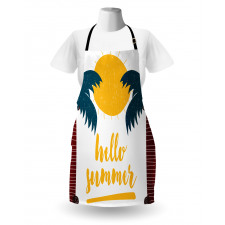 Calligraphy Hello Summer Apron