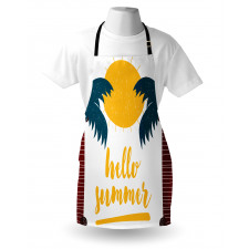 Calligraphy Hello Summer Apron