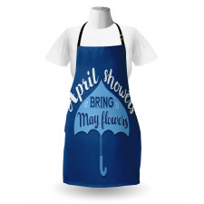 Umbrella Words April and May Apron