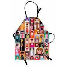 Large Group of People Art Apron