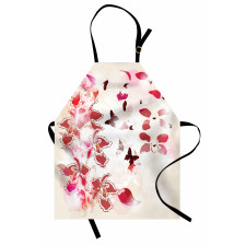 Orchids Butterflies Tropic Apron