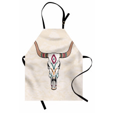 Tribal Bull Skull Folkloric Apron