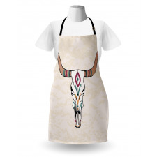 Tribal Bull Skull Folkloric Apron