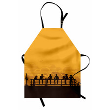 Cowboys Sitting on the Fence Apron