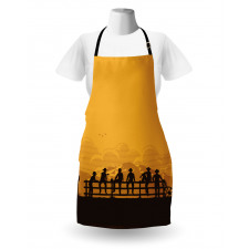 Cowboys Sitting on the Fence Apron