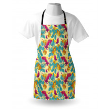 Abstract Leaf Butterfly Apron