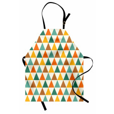 Repeating Retro Triangles Apron