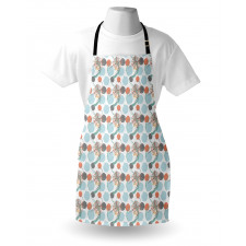 Modern Pastel Tone Petals Apron