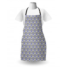 Rhombus Leaves Folkloric Apron