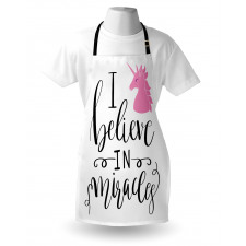 I Beleive in Miracles Text Apron