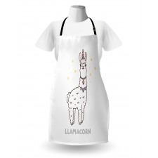 Cartoon Style Typography Apron