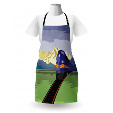 Rural Country Train Design Apron