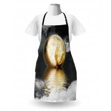 Clouds and Greyscale World Apron