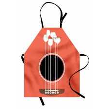 Acoustic Guitar Wine Glasses Apron