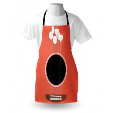 Acoustic Guitar Wine Glasses Apron