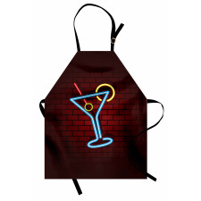 Cocktail Glass over Brick Wall Apron