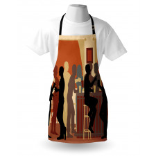 Night out with Friends Theme Apron