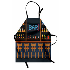 Bar Chairs Cocktail Bottles Apron