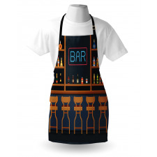 Bar Chairs Cocktail Bottles Apron