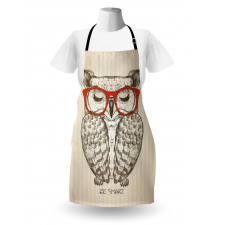 Owl with Be Smart Lettering Apron