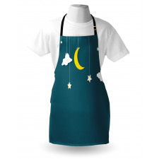 Moon Stars Hanging on Threads Apron