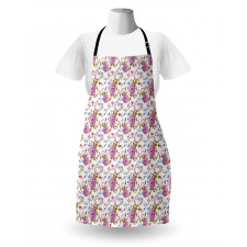 Retro Nature in Pastel Tones Apron