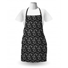 Swirls Leaves Foliage Apron