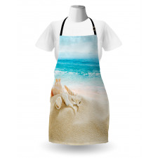 Pastel Beach Scene Apron