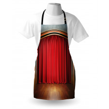 Stage with Classic Curtains Apron