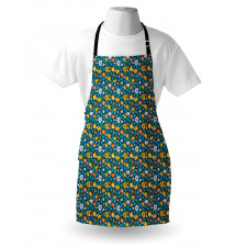 Flower and Leaves Spring Apron