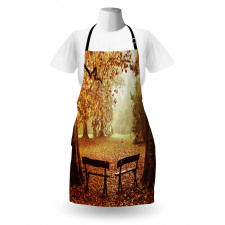 Dramatic Trees and Benches Apron